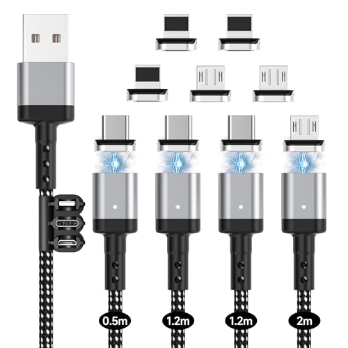 充電けーぶる Amazon.co.jp: USB マグネット 充電ケーブル 2M+1.2M+1.2M+0.5M